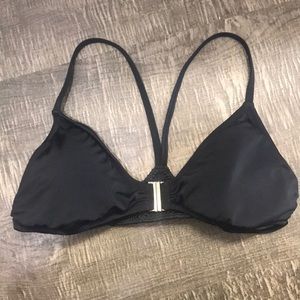 Victoria’s Secret Black Bikini Top- Large